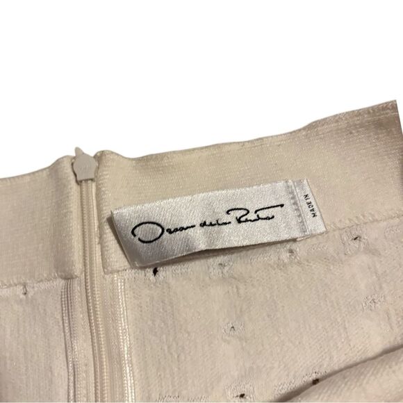 Oscar de La Renta EUC Pointelle Matelasse Mini Bodycon Skirt - Picture 7 of 12